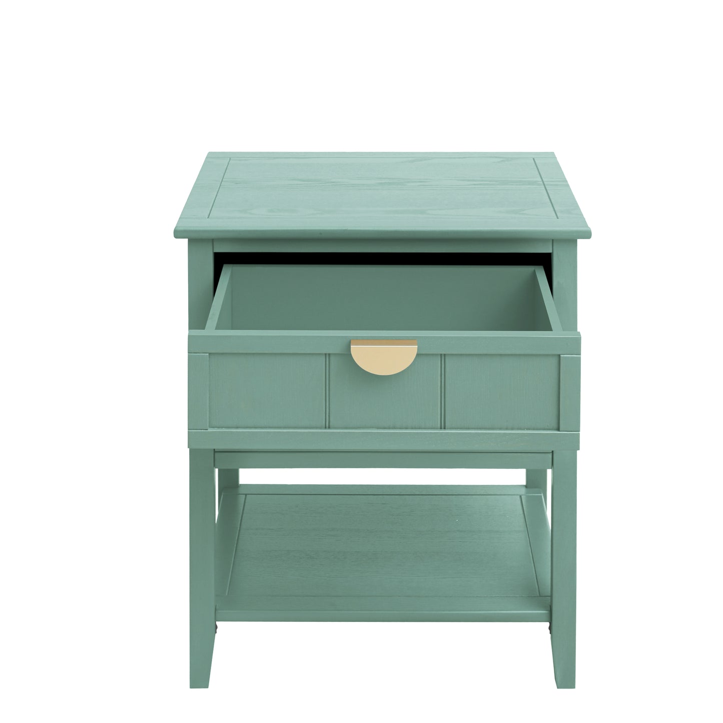 Sturdy 2 Drawer Mint Green Bed Stand