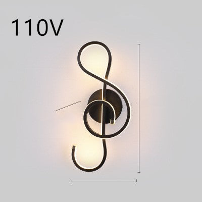 LED wall lamp nordic minimalist bedroom bedside lamp.