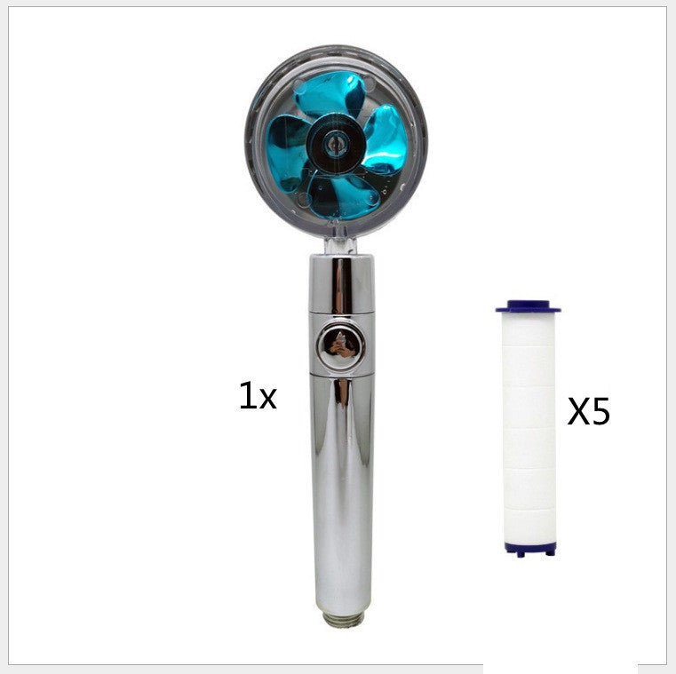 Turbocharged High Pressure Propeller Shower Head