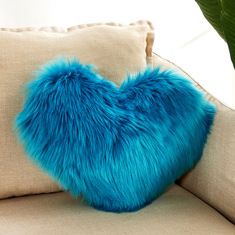 Furry Heart Pillow