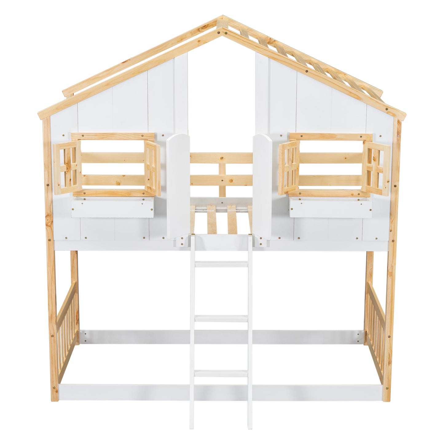 Twin over Twin  Townhouse Bunk Bed