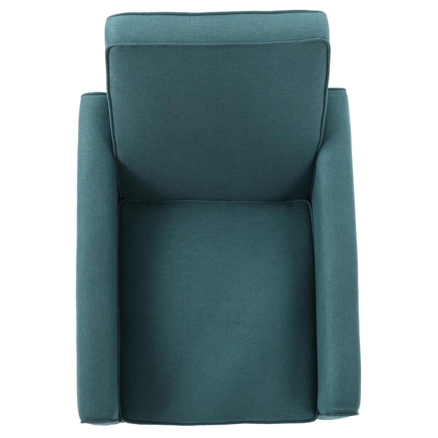 Teal Linen Push Back Chair for Elegant Home Décor