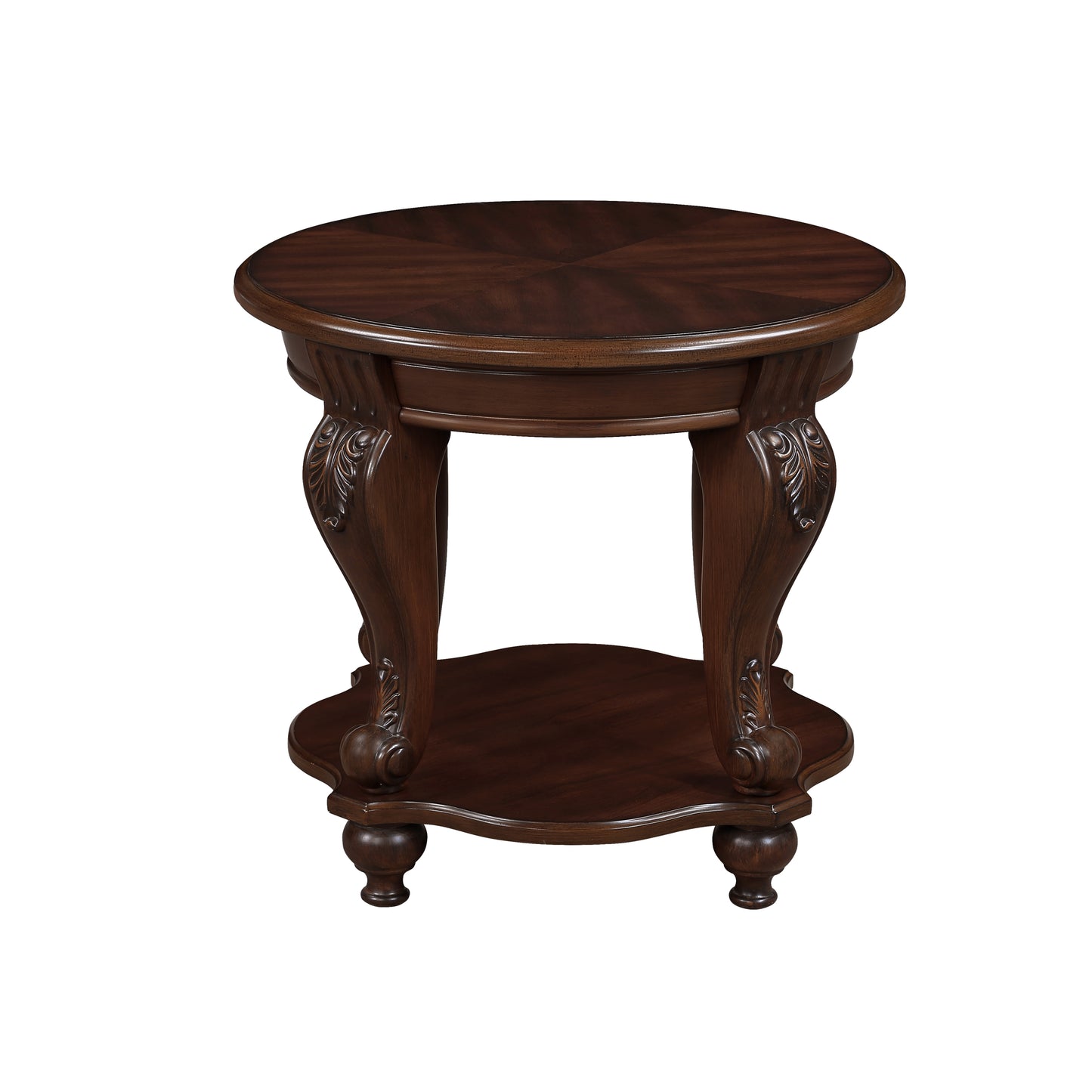 Cherry 3 pc. Oval Coffee Table Set