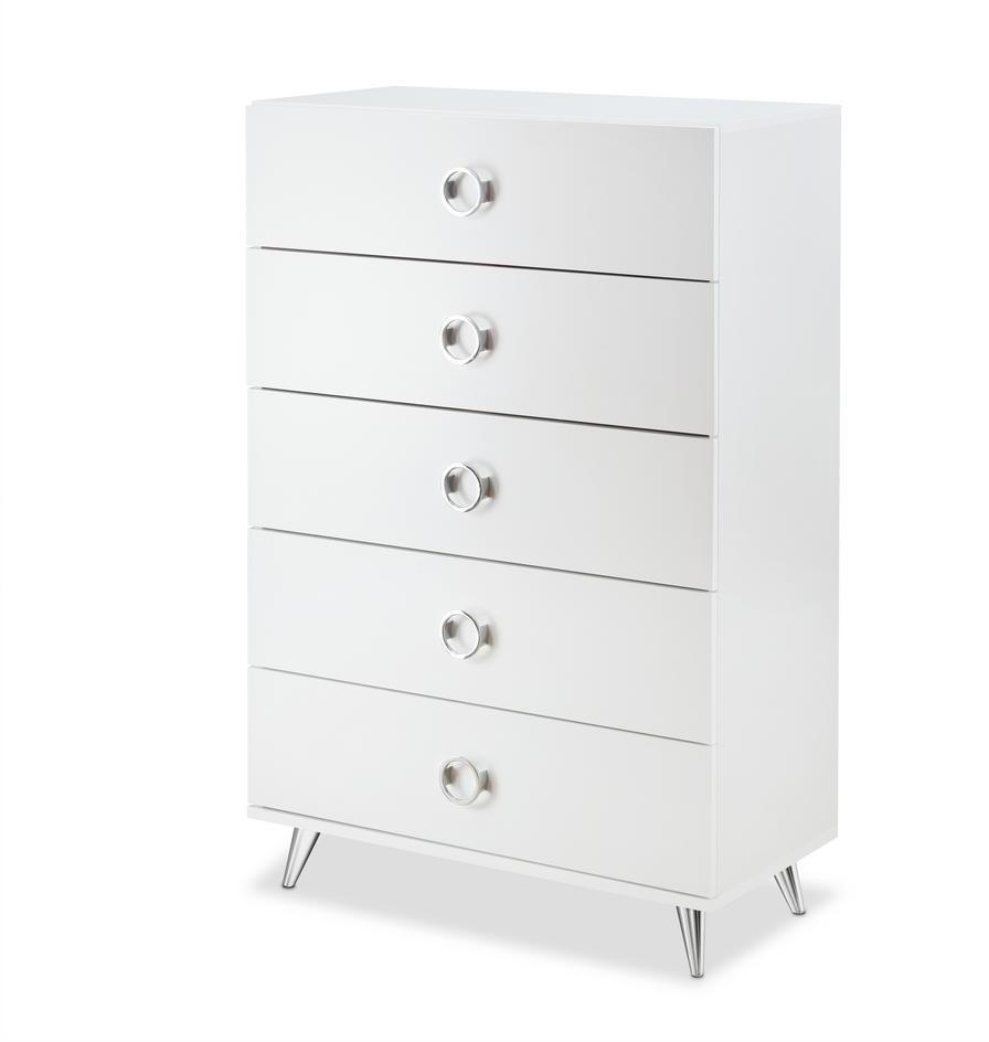 White Elms 5 Drawer Dresser