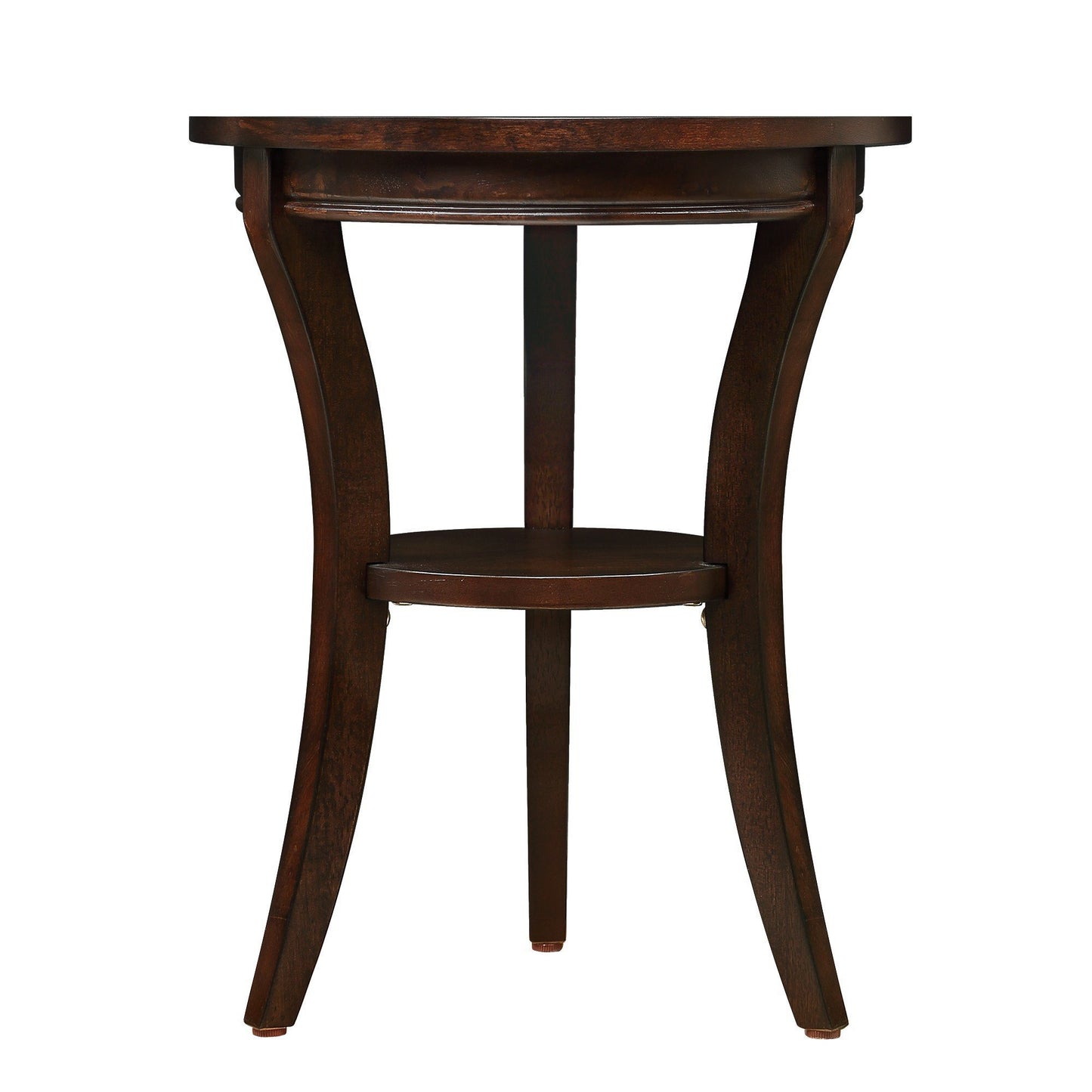 Espresso Round End Table