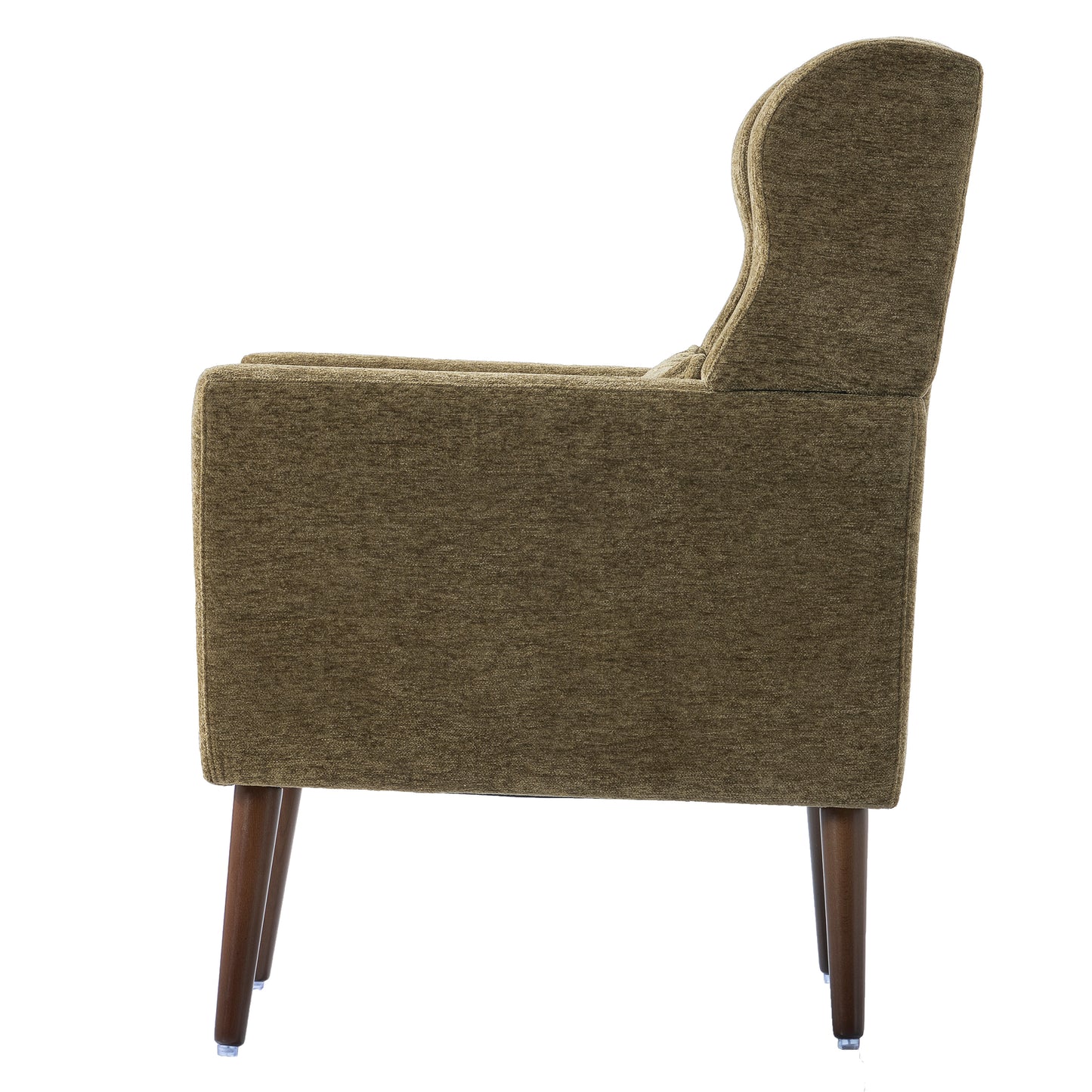 Olive Tufted Chenille Arm Chair