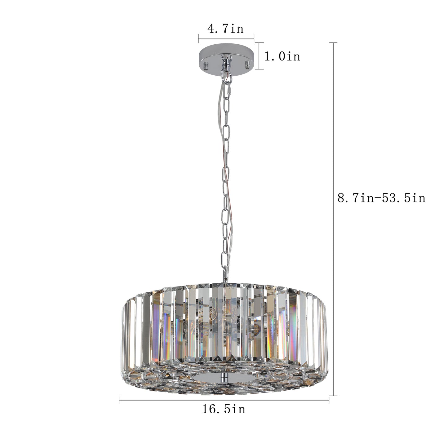 Modern Round Crystal Chandelier