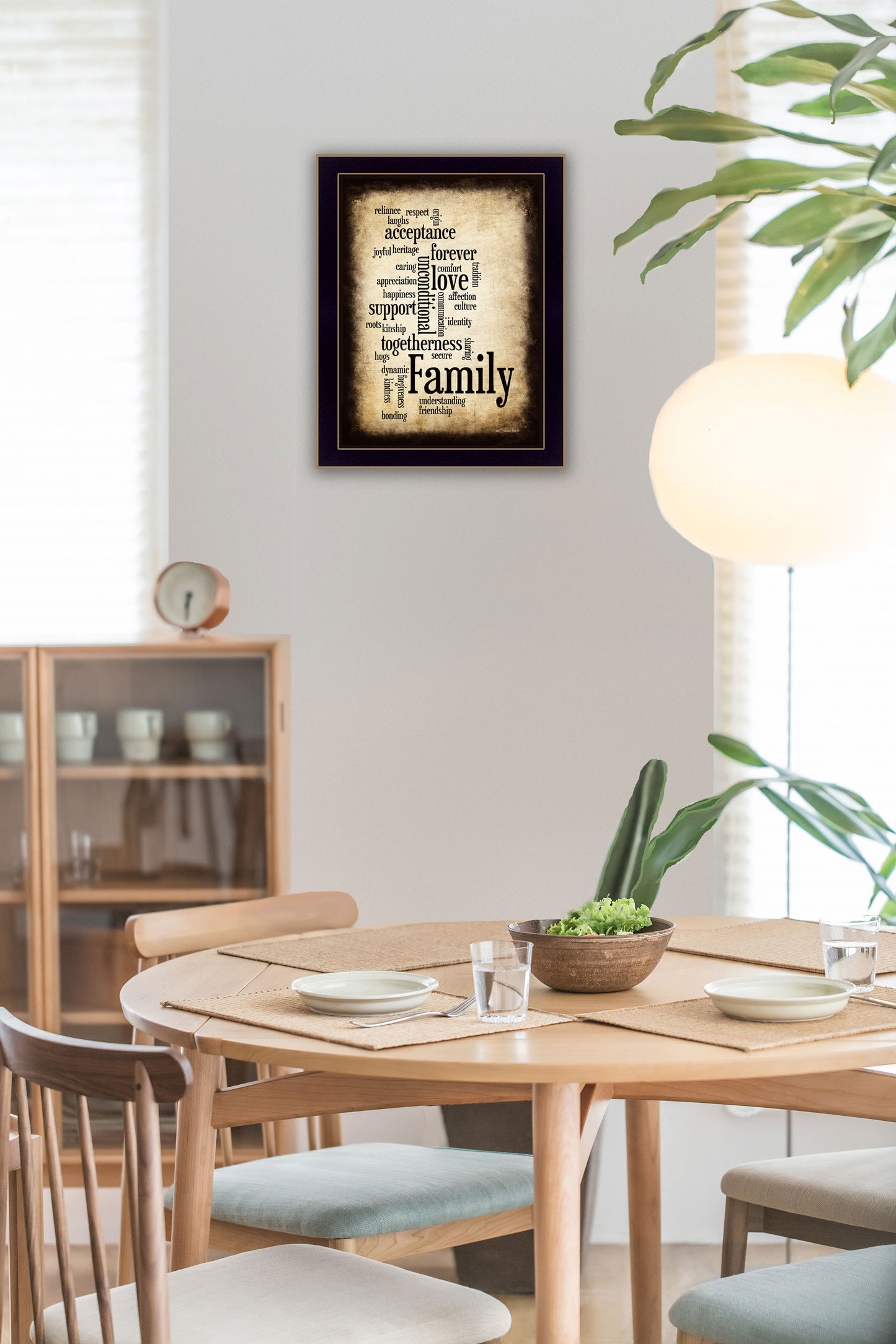 Black Framed "Family I" Printed Wall Art