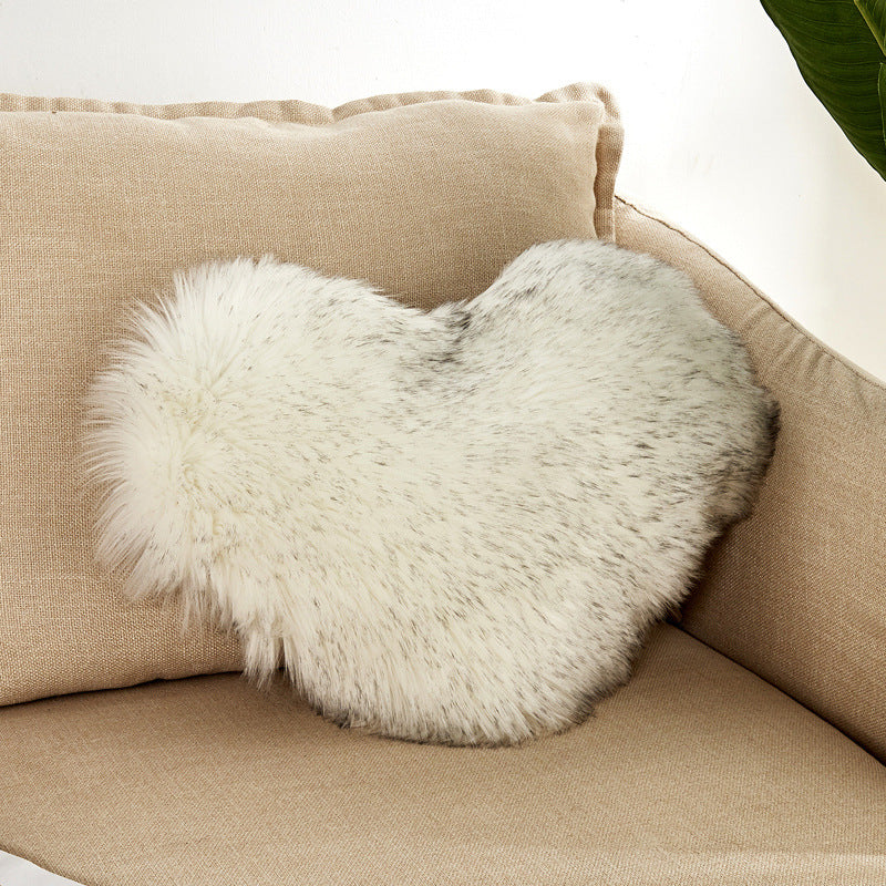 Furry Heart Pillow