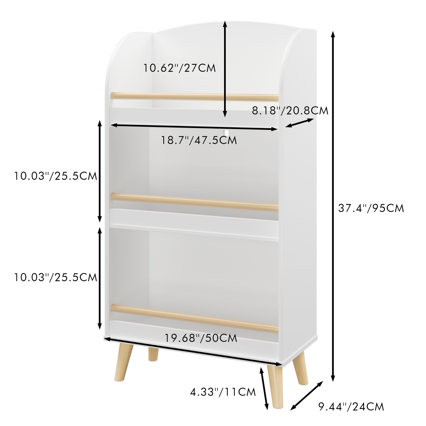 Kids 3-Tier Bookcase