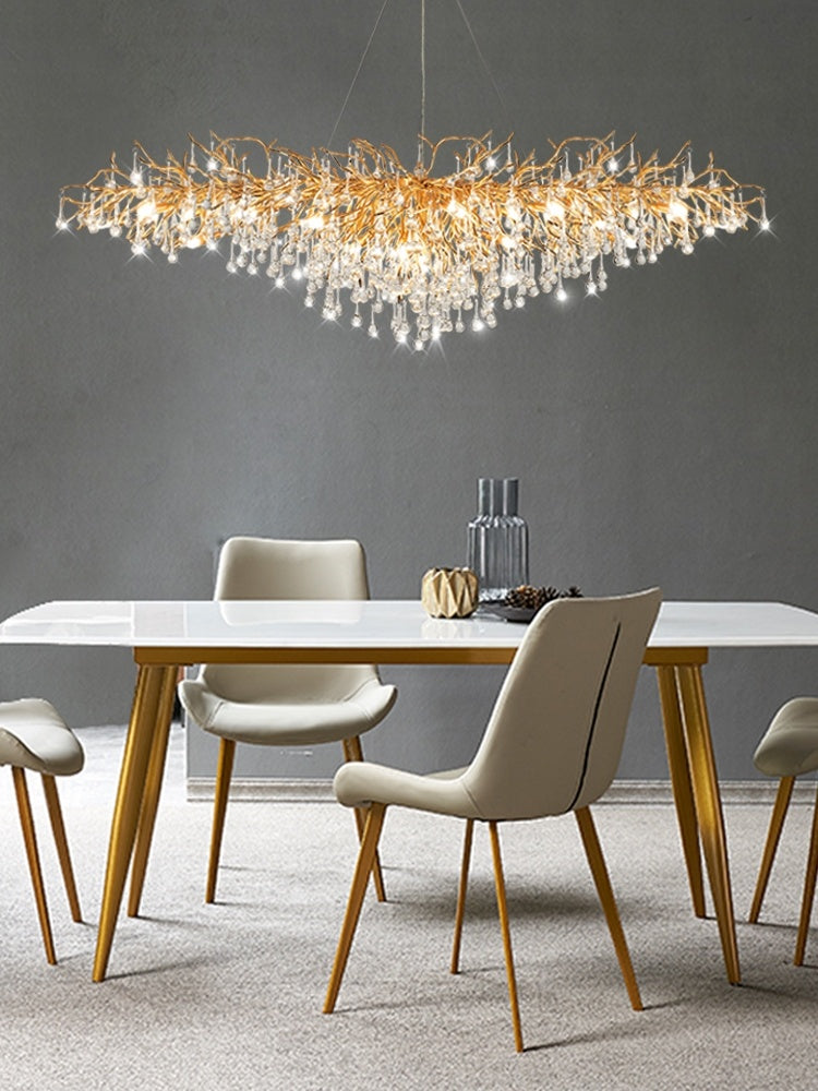 Luxurious French Gold and Crystal Chandelier