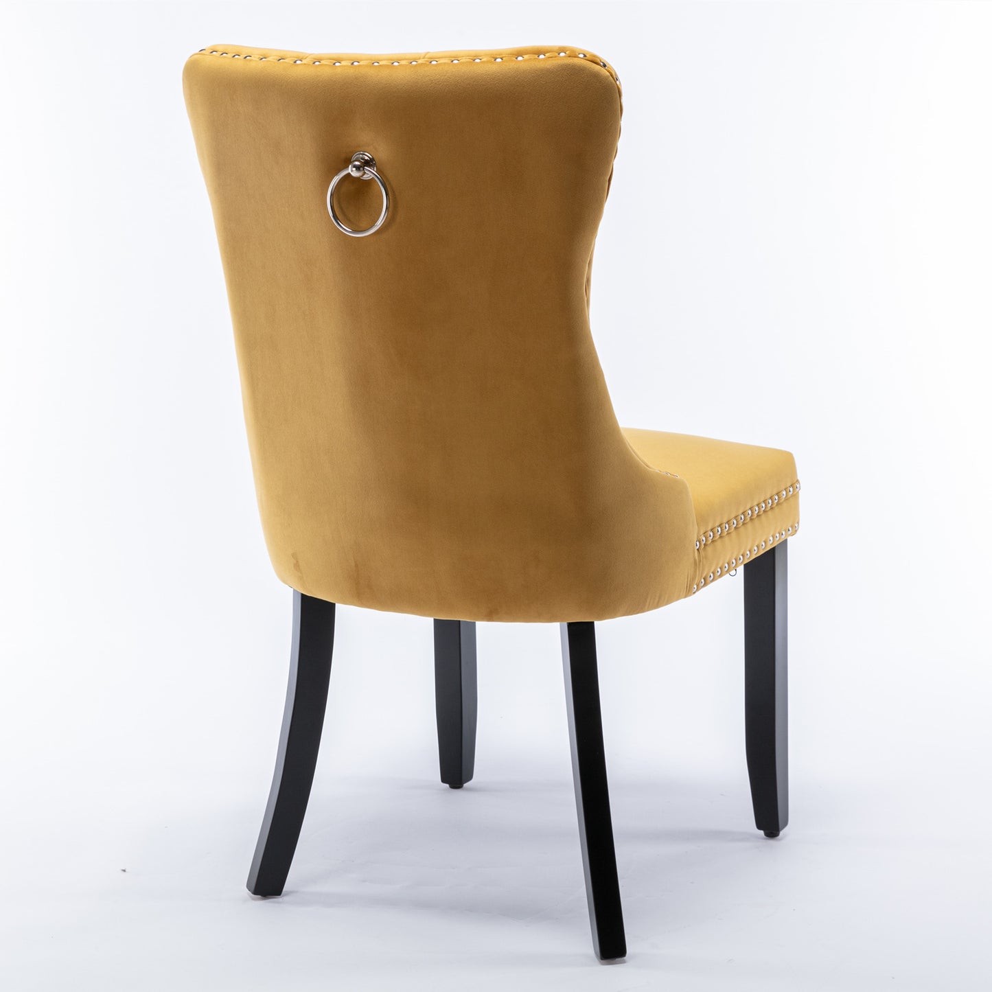 Golden High-End Tufted Velvet Dining Chairs 2pk