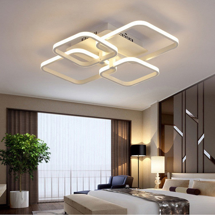 Living Room Lamp Simple Modern Creative Square Dining Room Bedroom Lamp.