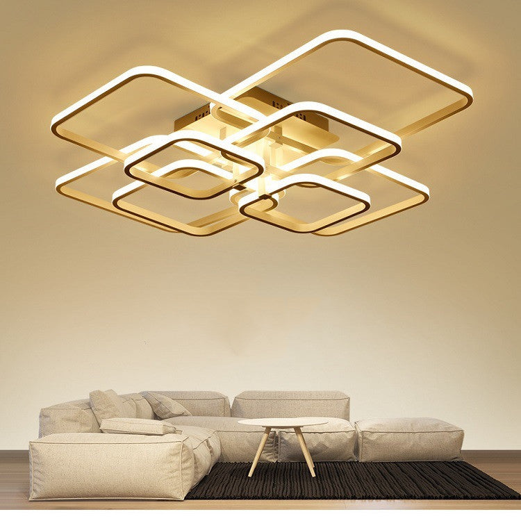 Living Room Lamp Simple Modern Creative Square Dining Room Bedroom Lamp.