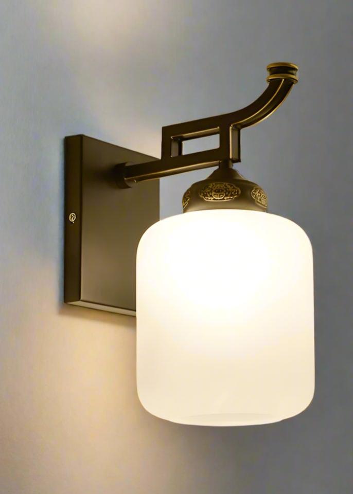 Modern Minimalist Etched Brass Wall Lamp