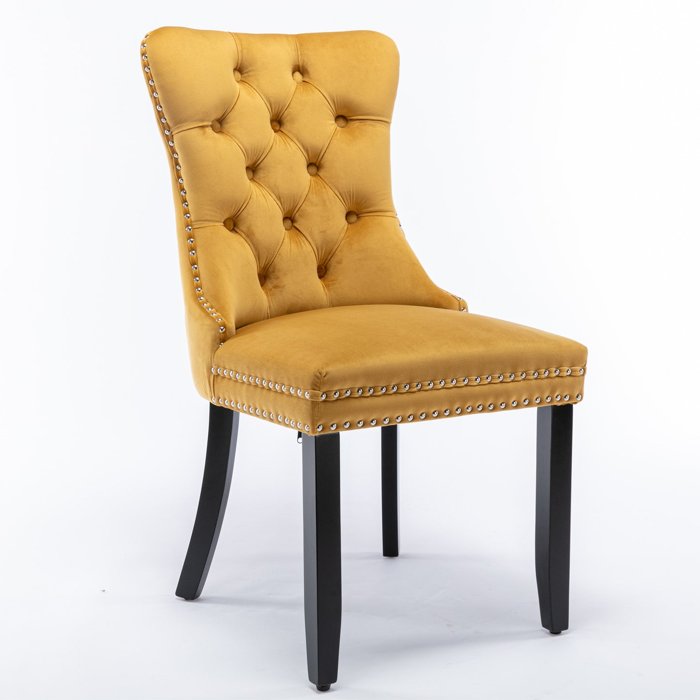 Golden High-End Tufted Velvet Dining Chairs 2pk