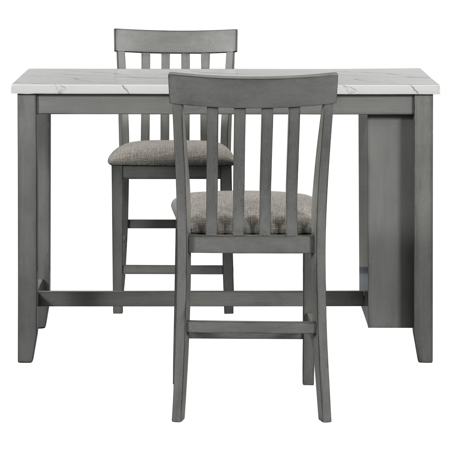 Grey 3-piece Counter Height Dining Set