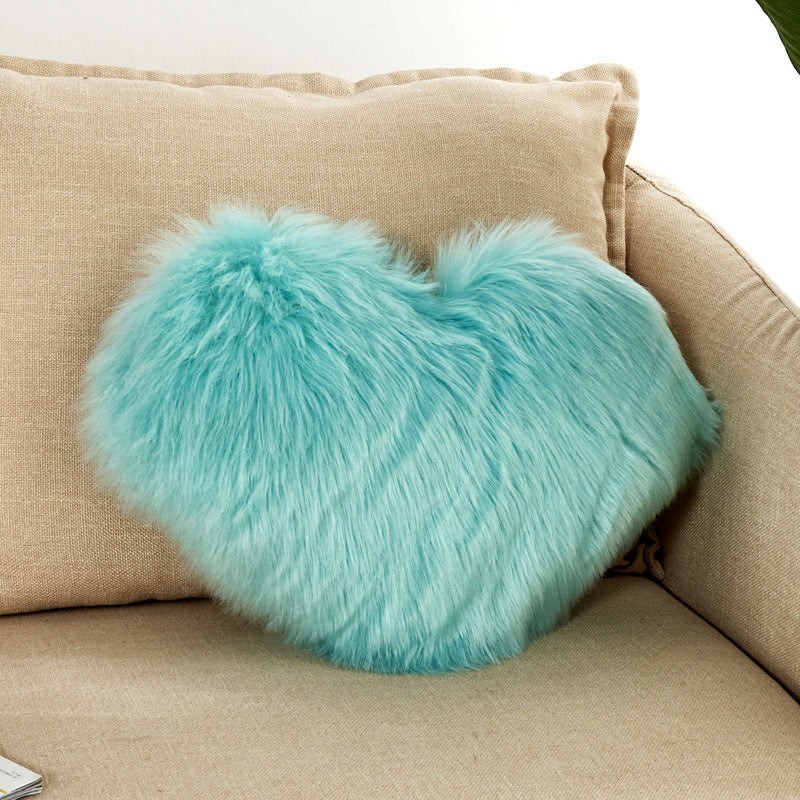 Furry Heart Pillow