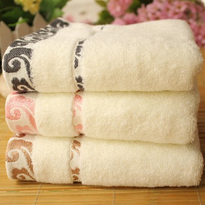 High quality pure Cotton Decorative Jacquard thick Washcloths