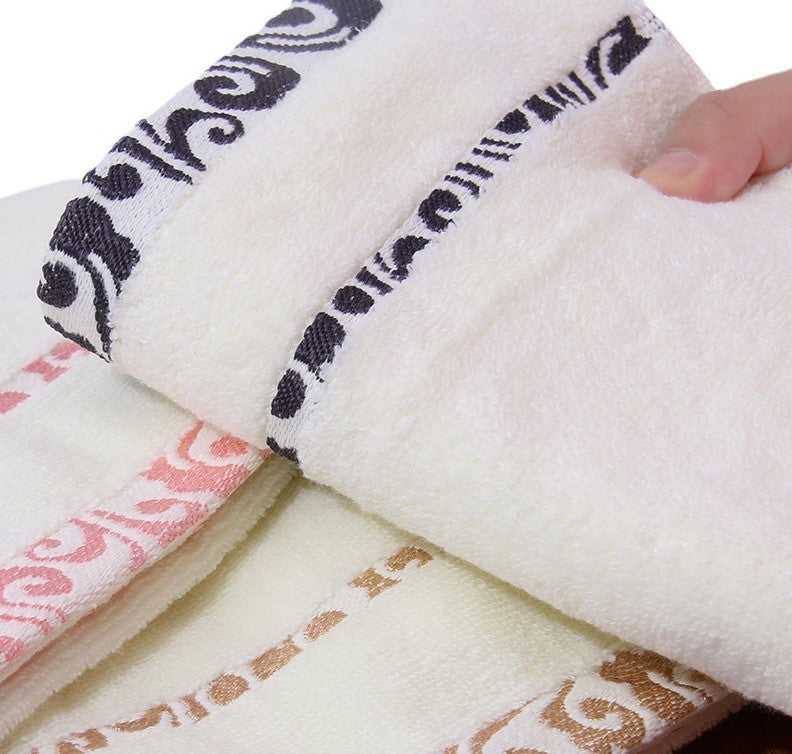 High Quality Pure Cotton Decorative Jacquard Thick Washcloths.