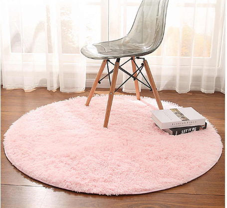 Fluffy Round Faux Fur Rugs.