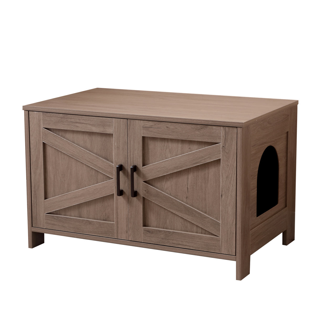 Enclosed Barn Style Cat Litter Box