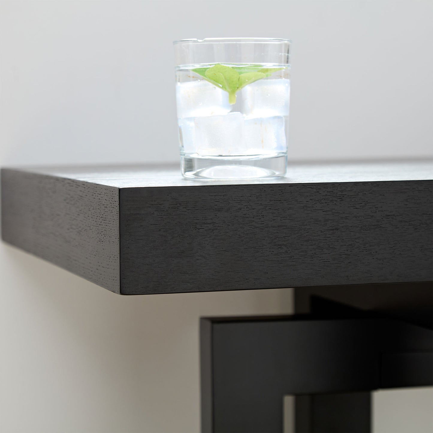 Long Black Bar Table