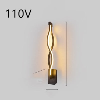 LED wall lamp nordic minimalist bedroom bedside lamp.