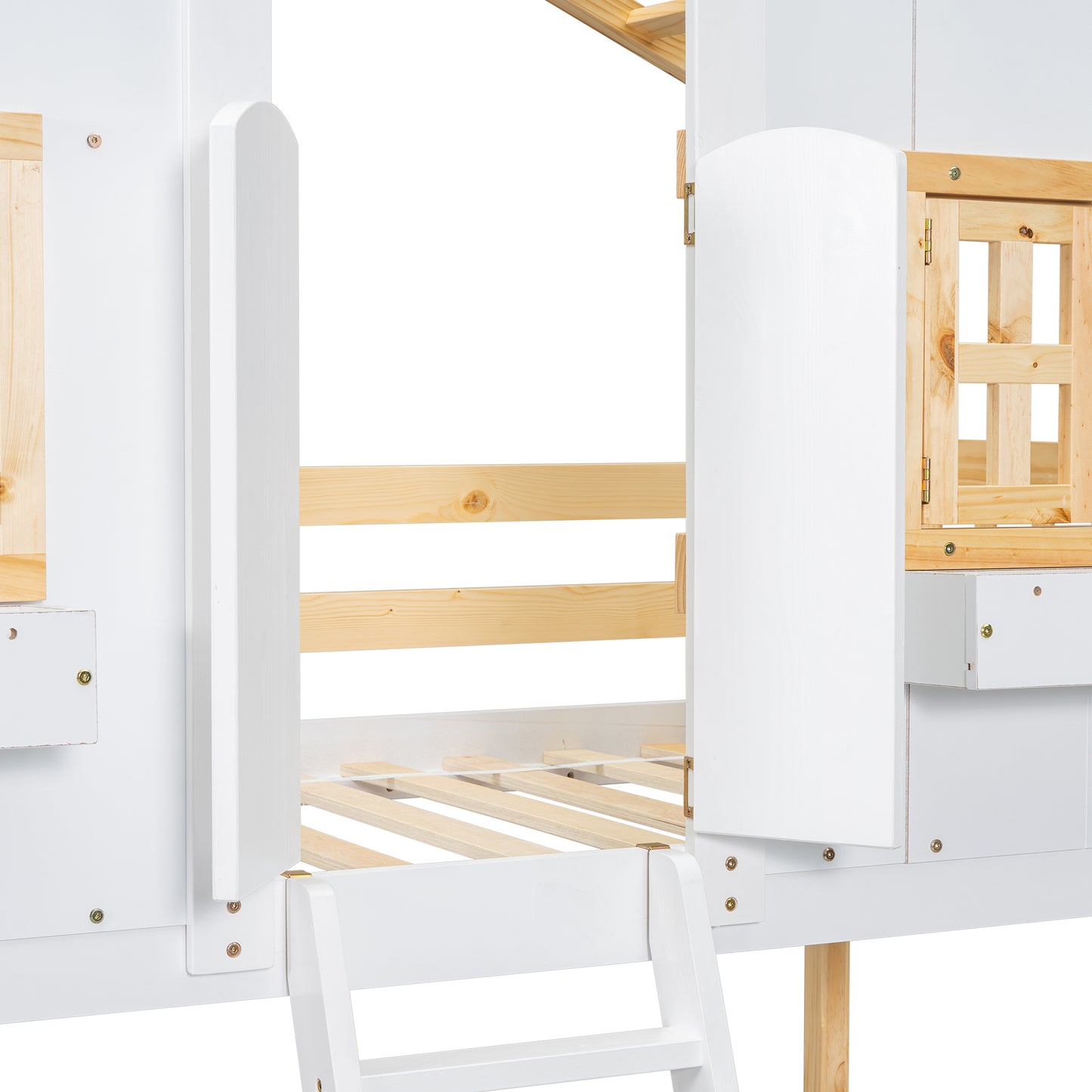 Twin over Twin  Townhouse Bunk Bed