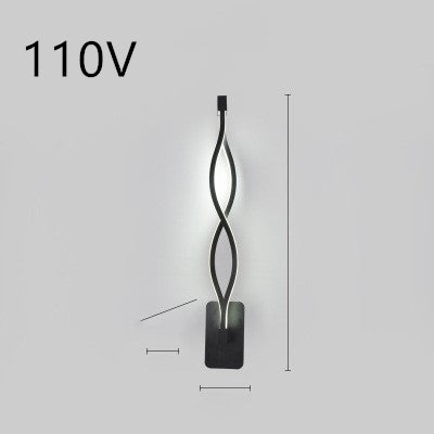 LED wall lamp nordic minimalist bedroom bedside lamp.