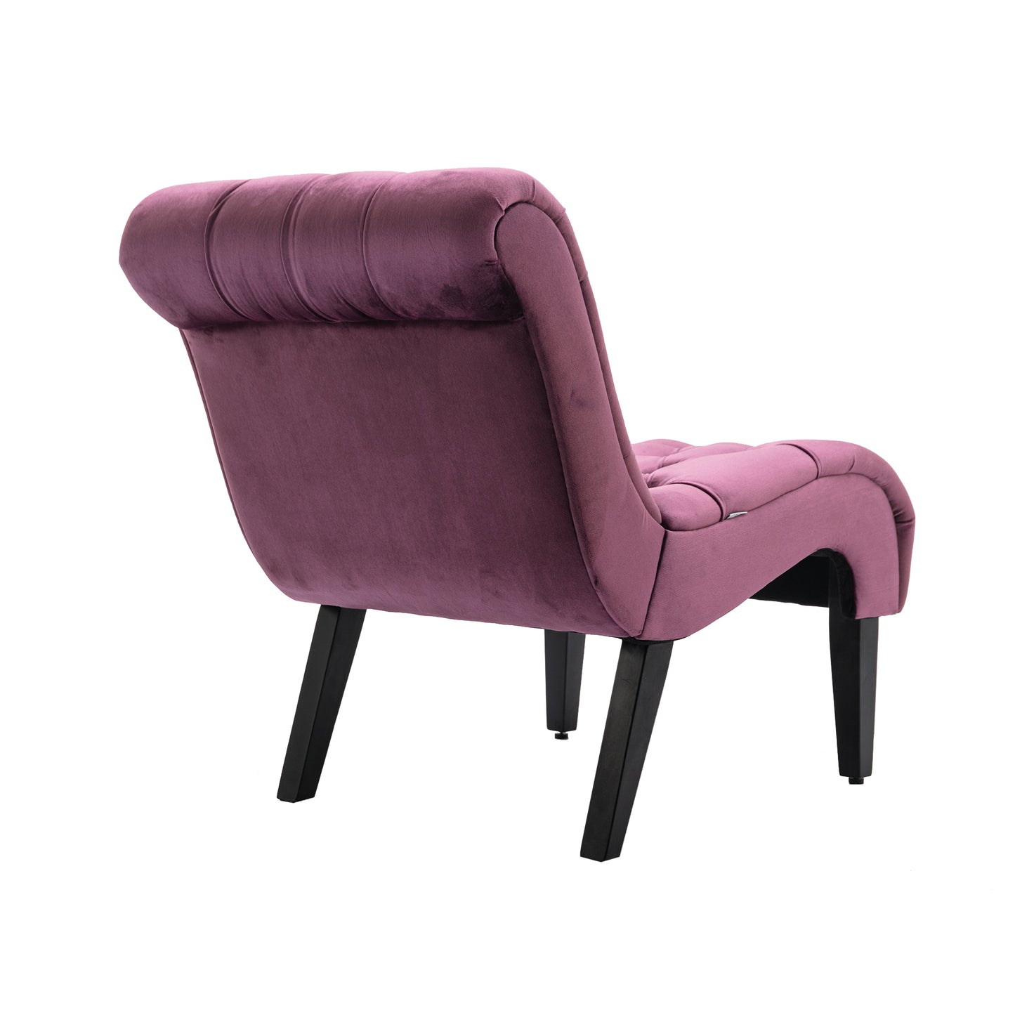 Modern Purple Tufted Velvet Chaise