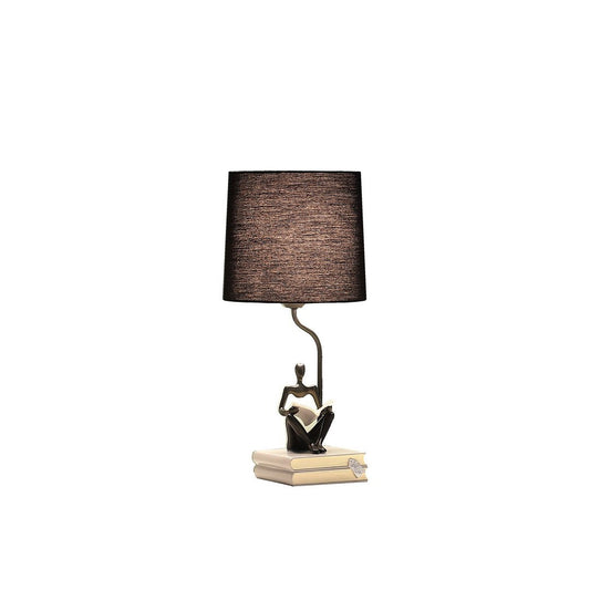 20.5" Black Modern Artistic Book Reader Table Lamp