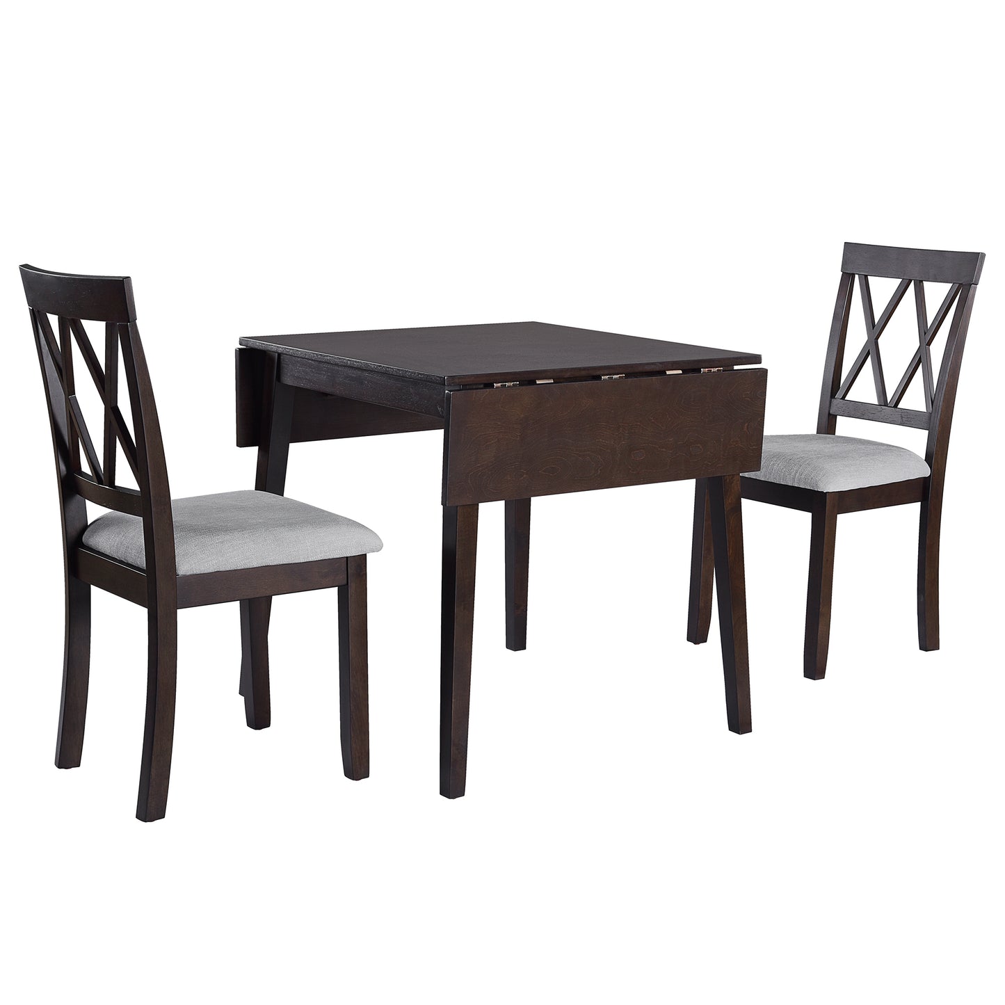 Espresso 3 Piece Drop Leaf Dining Set