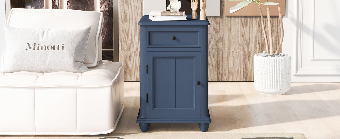 Navy Side Table