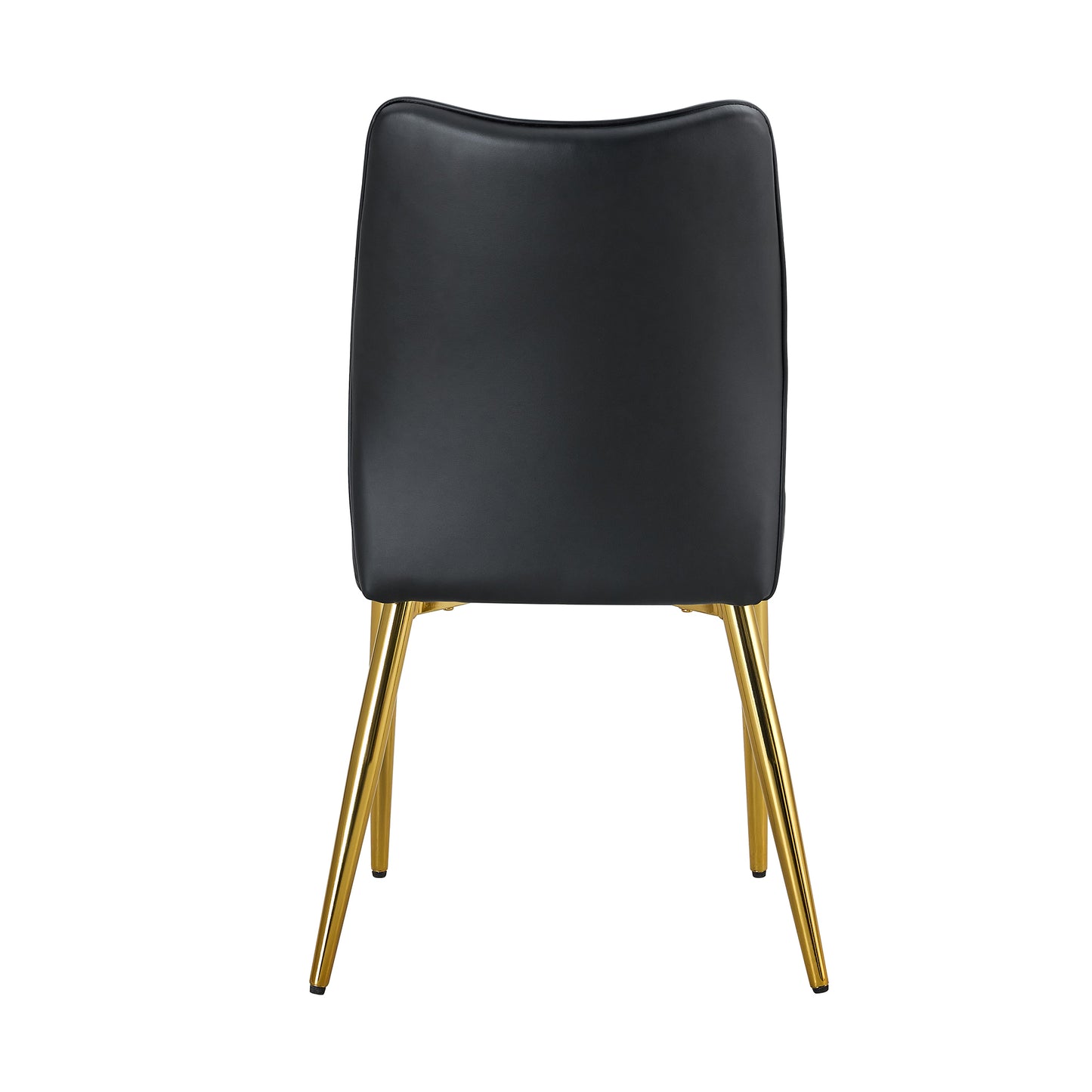 Four Black and Gold Dining Chairs