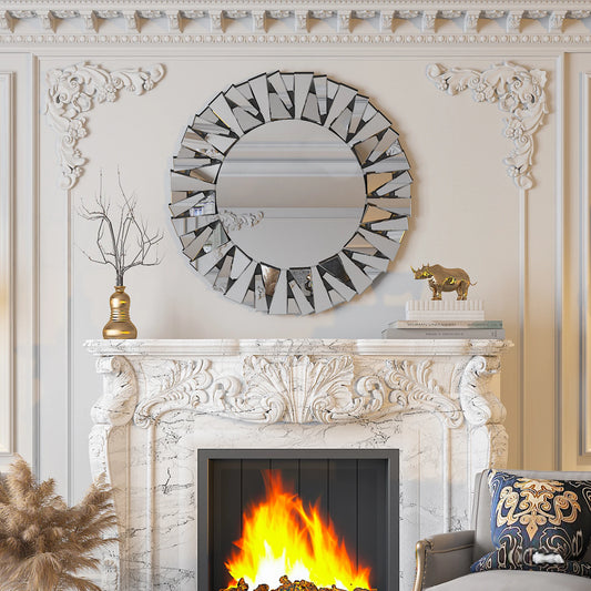 32" Decorative Sunburst Mirror