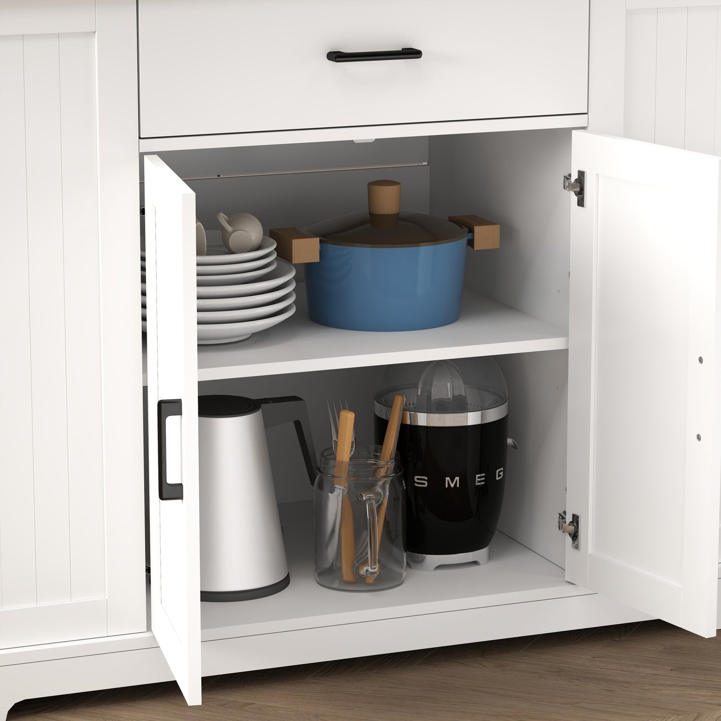 White Kitchen Island