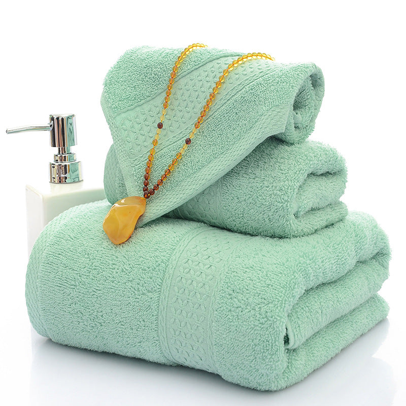 Three-Piece Towel Set.