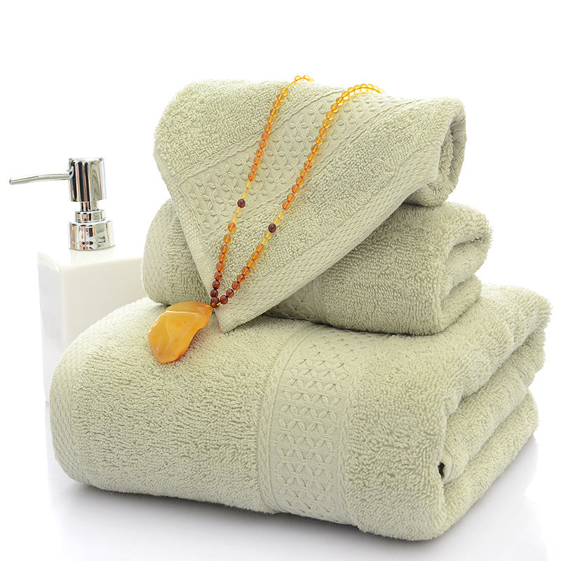 Three-Piece Towel Set.