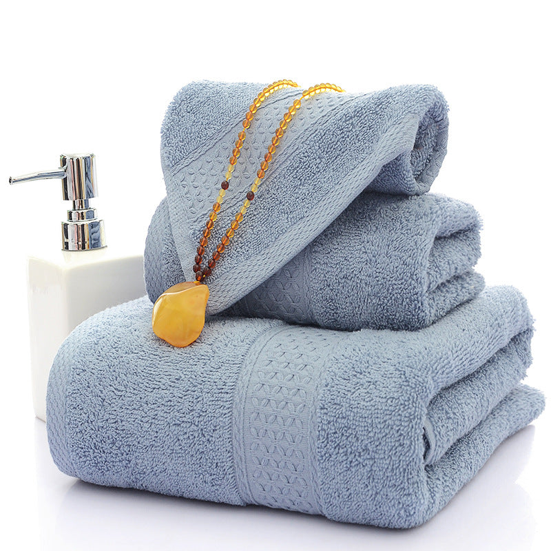 Three-Piece Towel Set.