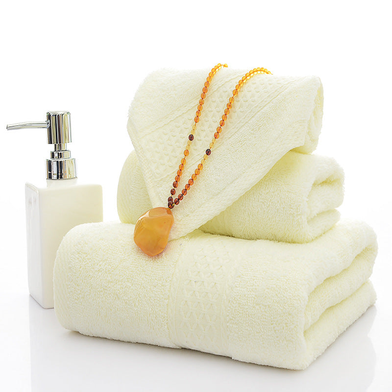 Three-Piece Towel Set.