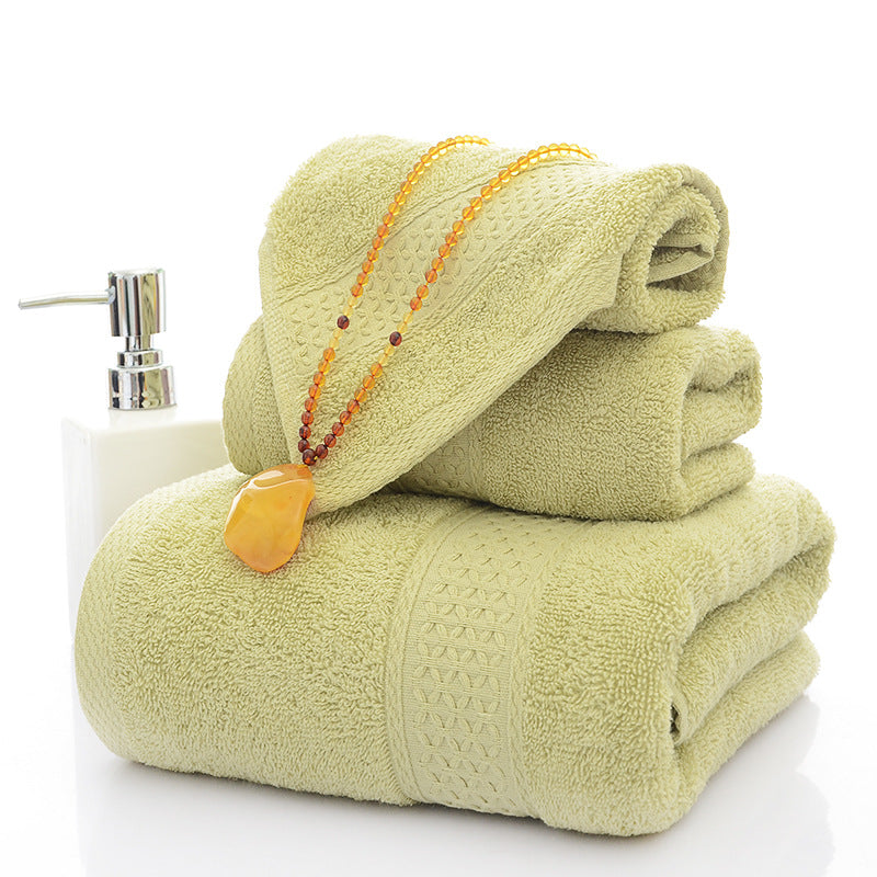 Three-Piece Towel Set.