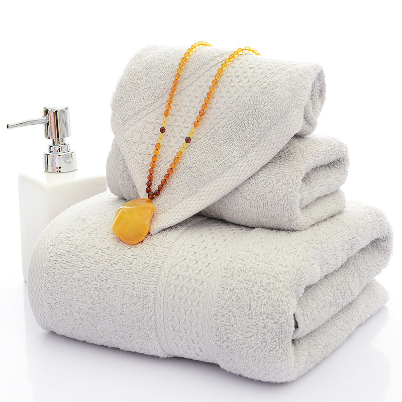 Three-Piece Towel Set.