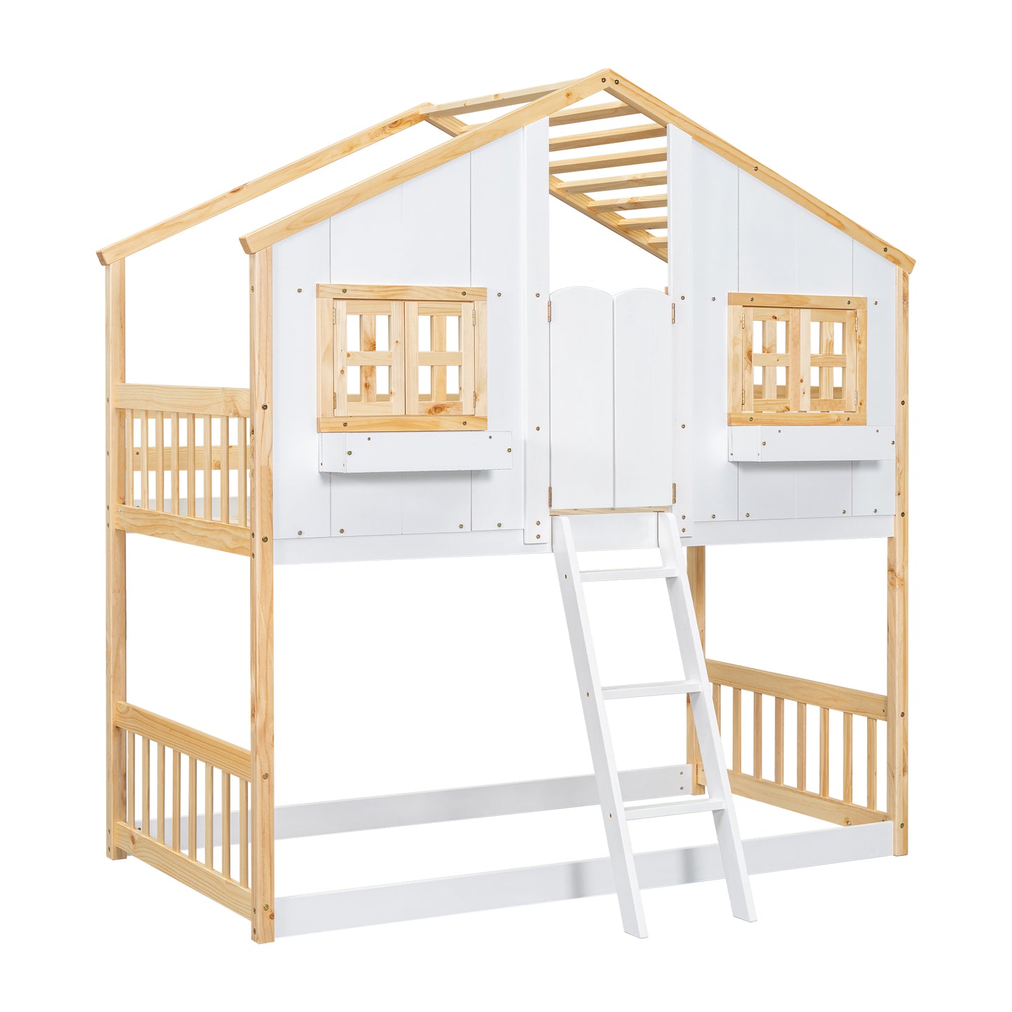 Twin over Twin  Townhouse Bunk Bed