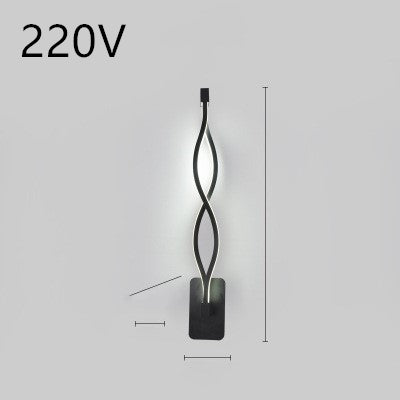 LED wall lamp nordic minimalist bedroom bedside lamp.