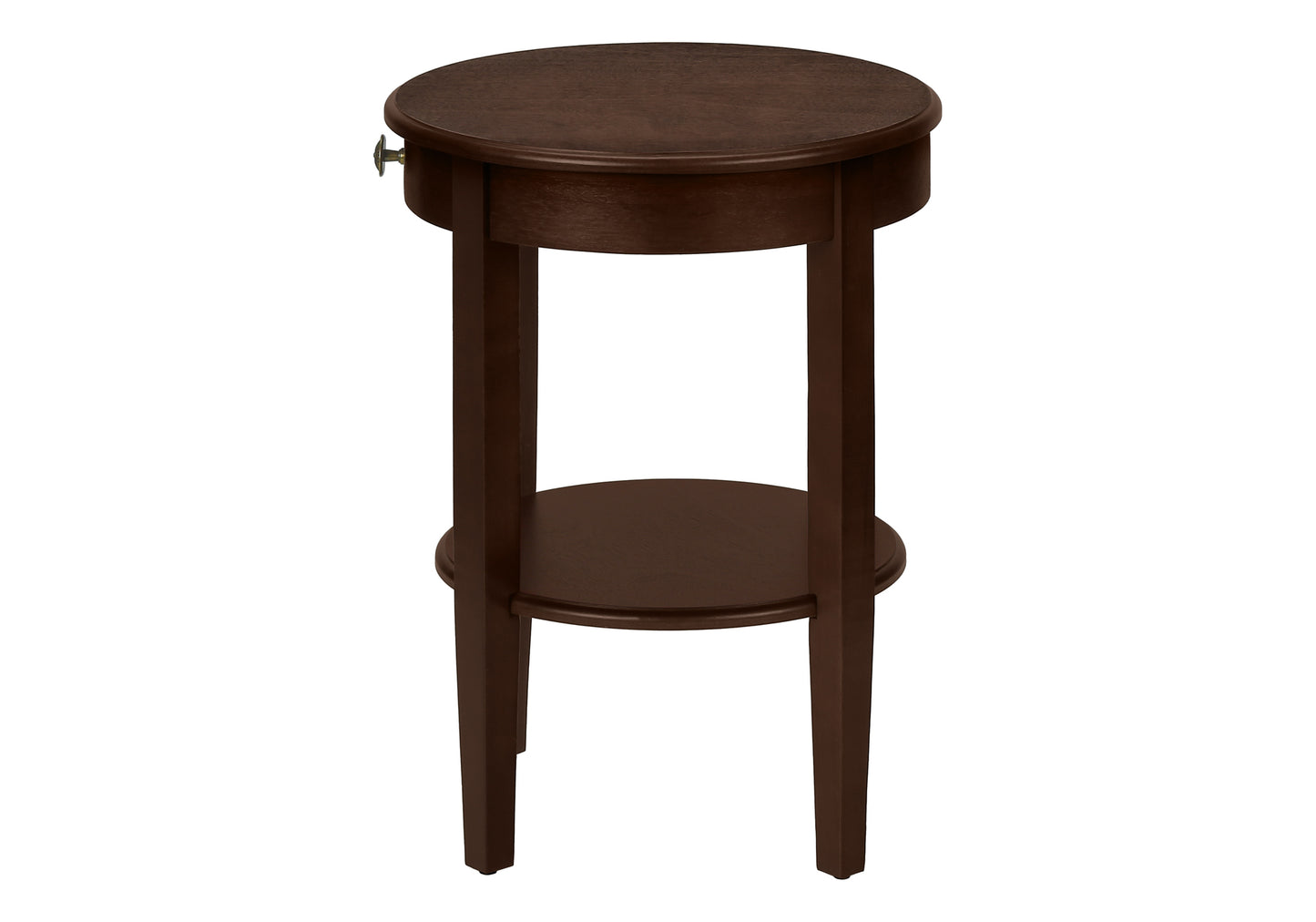 Minimalist 2 Tier Round End Table