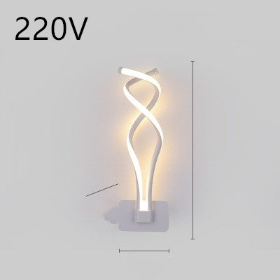 LED wall lamp nordic minimalist bedroom bedside lamp.