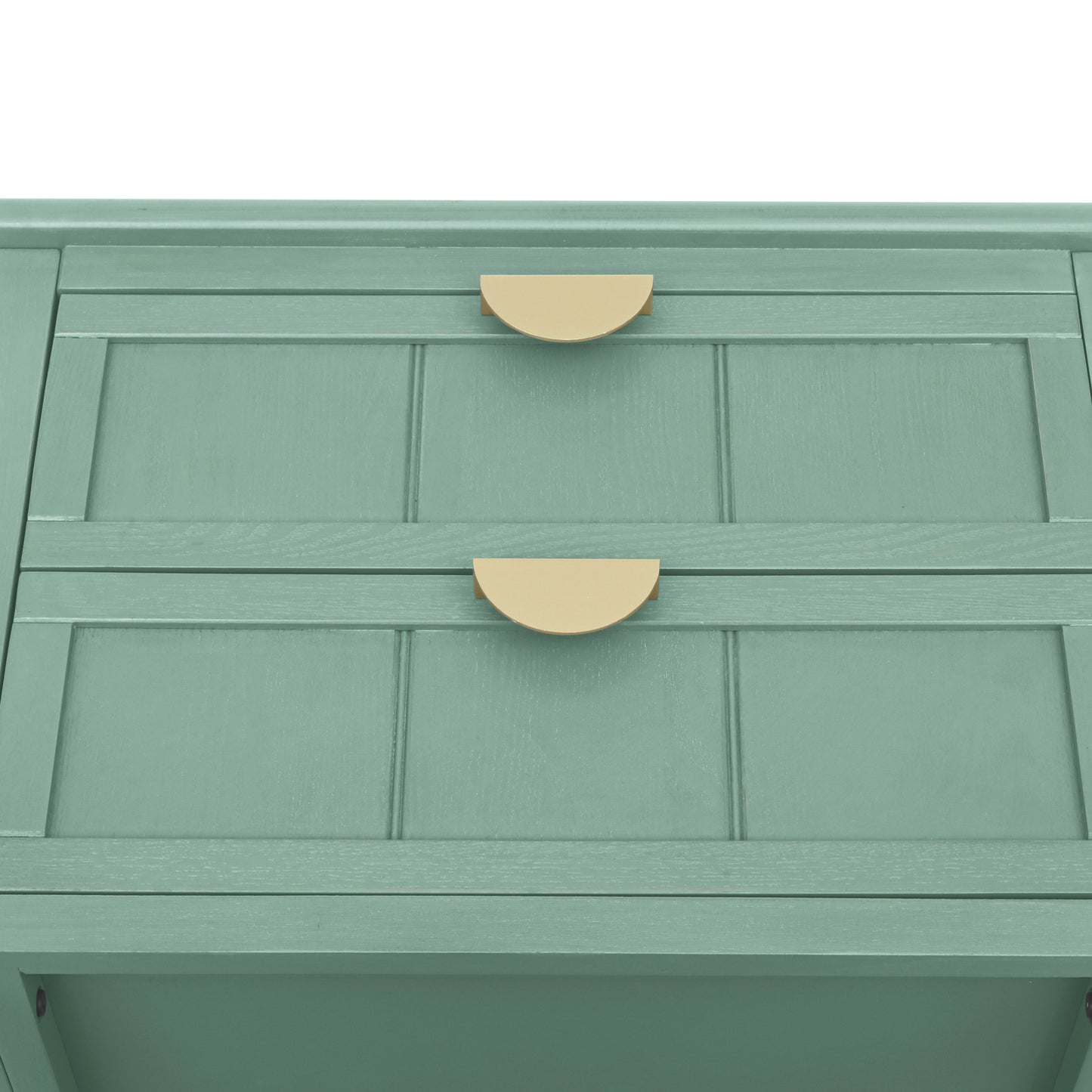 Sturdy 2 Drawer Mint Green Bed Stand