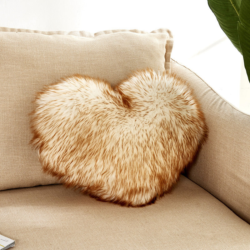 Furry Heart Pillow