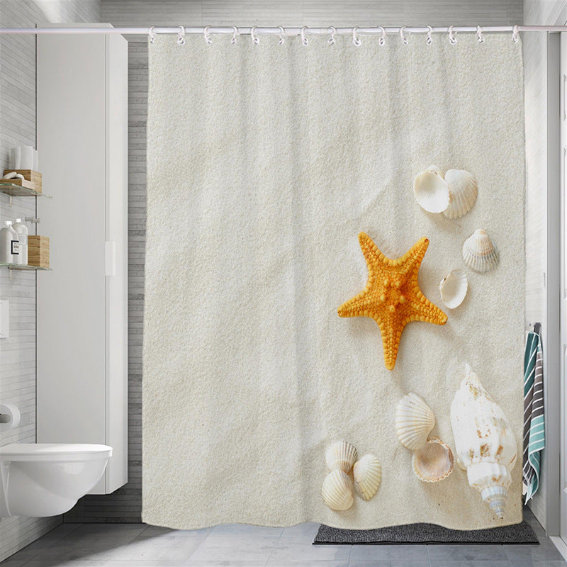  Beach Shells Shower Curtain